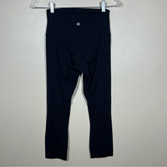 Lululemon Womens Align Crop *21" Black High Rise Leggings Size 4 - Picture 4 of 8